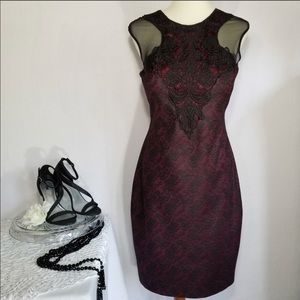 Jax Garnet & Black lace dress
